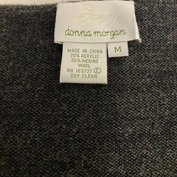 Donna Morgan Wool Blend Sweater Dress Medium - Picture 4 of 10